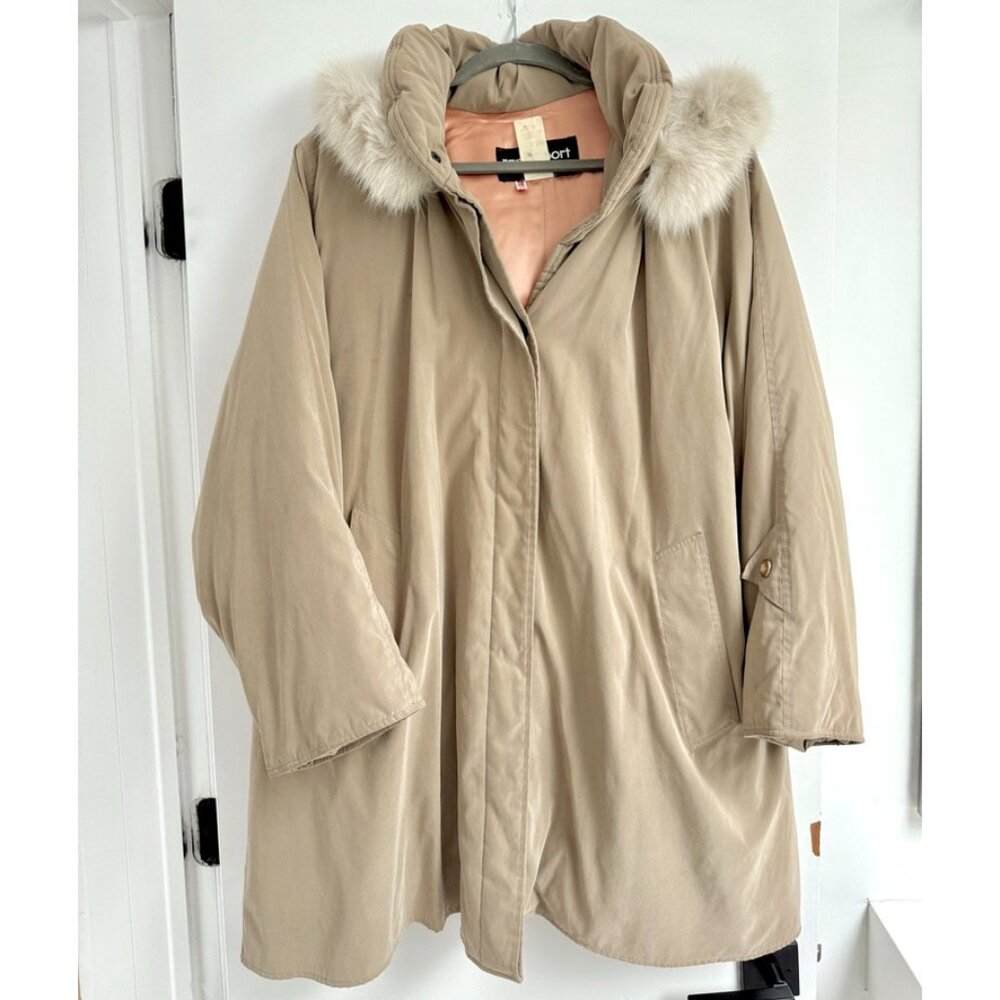 VINTAGE / Ramosport Paris / Beige Parka Coat / Size 38 (M/L)